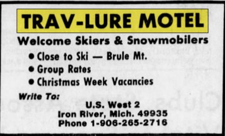 Trav-Lures Motel - Dec 1975 Ad (newer photo)
